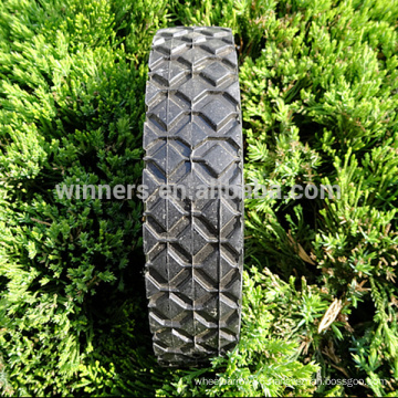 8 inch solid rubber coated wheel trolley wheel